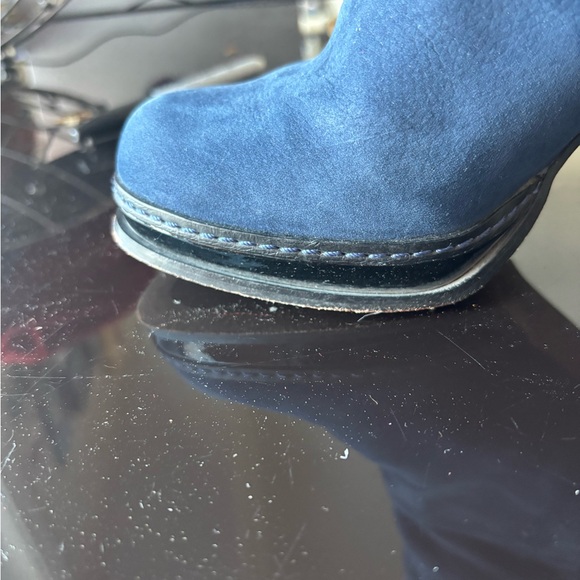 Cole Haan Nike Air royal blue leather boots W8 - Picture 4 of 6